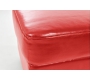 Pouf / appoggia piedi CLUB pelle rosso