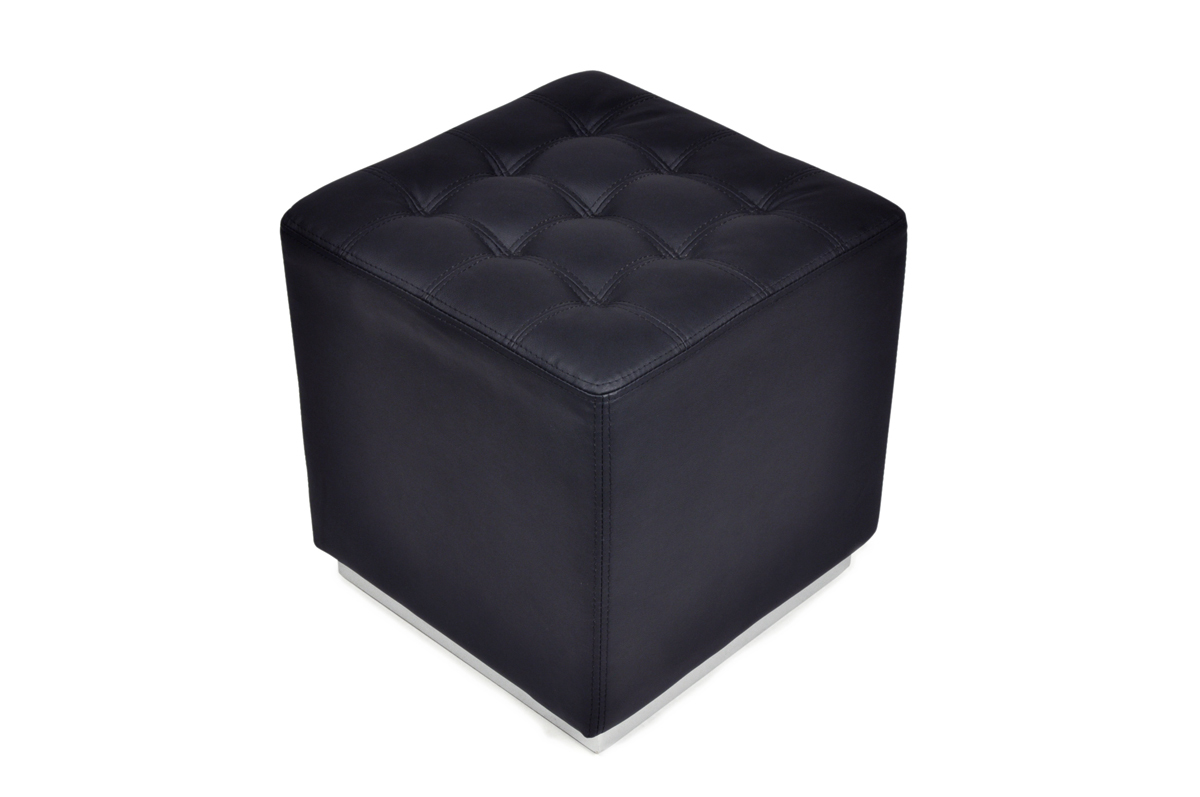 Pouf / appoggia piedi nero Manhattan