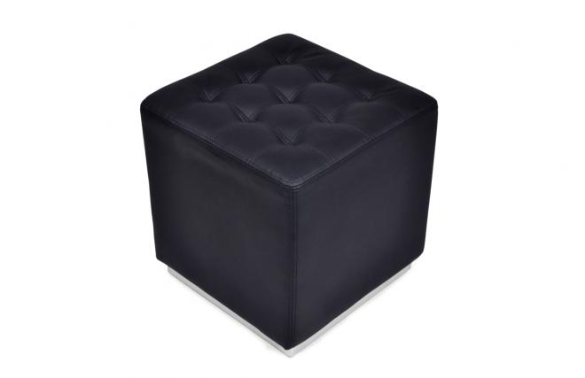 Pouf / appoggia piedi nero Manhattan