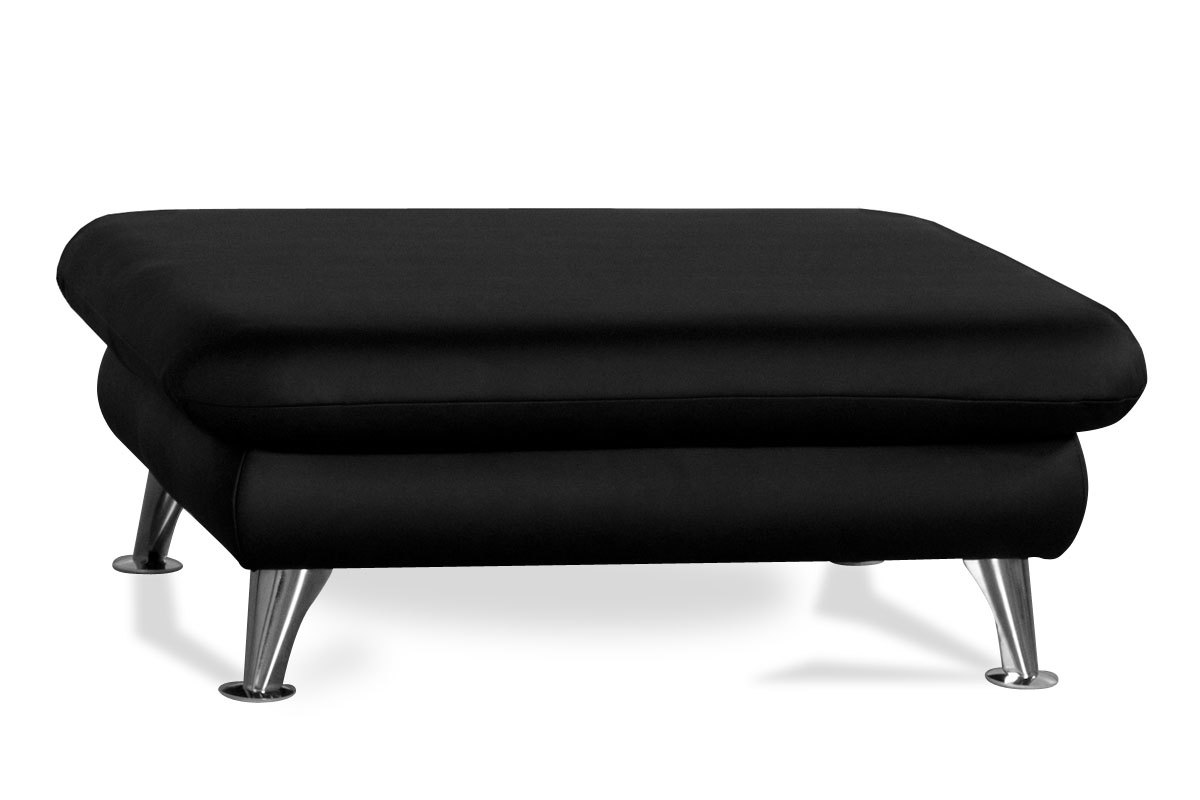 Pouf appoggiapiedi design nero ALABAMA