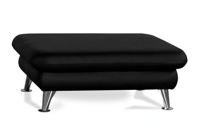 Pouf appoggiapiedi design nero ALABAMA