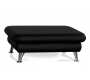 Pouf appoggiapiedi design nero ALABAMA