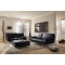Pouf appoggiapiedi design nero ALABAMA