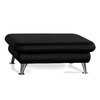 Pouf appoggiapiedi design nero ALABAMA