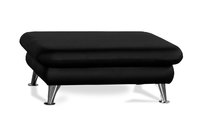Pouf appoggiapiedi design nero ALABAMA