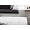 Pouf design bianco KINLEY