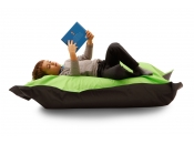 Pouf design grigio e verde anice SMALL MILIBAG