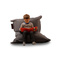 Pouf design grigio SMALL MILIBAG