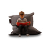 Pouf design grigio SMALL MILIBAG