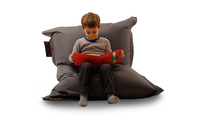 Pouf design grigio SMALL MILIBAG