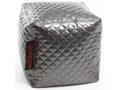 Pouf design quadrato color argento  CUBAG TREND