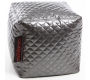 Pouf design quadrato color argento  CUBAG TREND