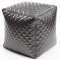 Pouf design quadrato color argento  CUBAG TREND