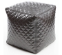 Pouf design quadrato color argento  CUBAG TREND