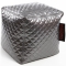 Pouf design quadrato color argento  CUBAG TREND