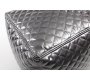 Pouf design quadrato color argento  CUBAG TREND