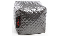 Pouf design quadrato color argento  CUBAG TREND