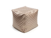 Pouf design quadrato dorato  CUBAG TREND