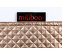 Pouf design quadrato dorato  CUBAG TREND