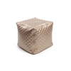 Pouf design quadrato dorato  CUBAG TREND