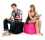 Pouf design rosa CUBAG