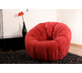 Pouf Flower super confort girevole color rosso