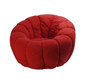 Pouf Flower super confort girevole color rosso