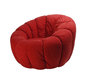 Pouf Flower super confort girevole color rosso