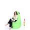 Pouf gigante design grigio e verde anice BIG M