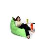 Pouf gigante design grigio e verde anice BIG M