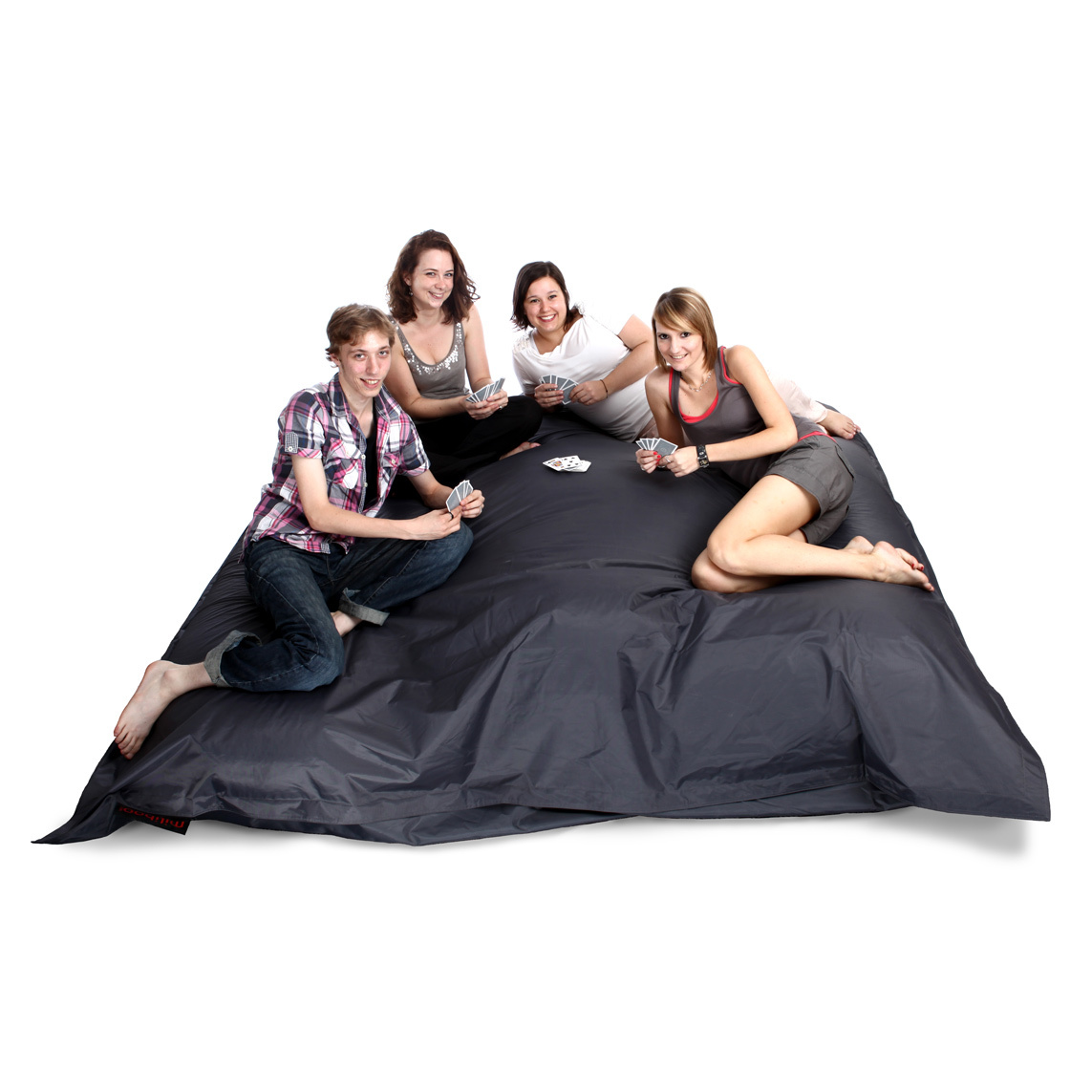 Pouf gigante design grigio FAMILY MILIBAG 
