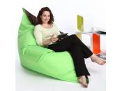 Pouf gigante design marrone e verde anice BIG MILIBAG