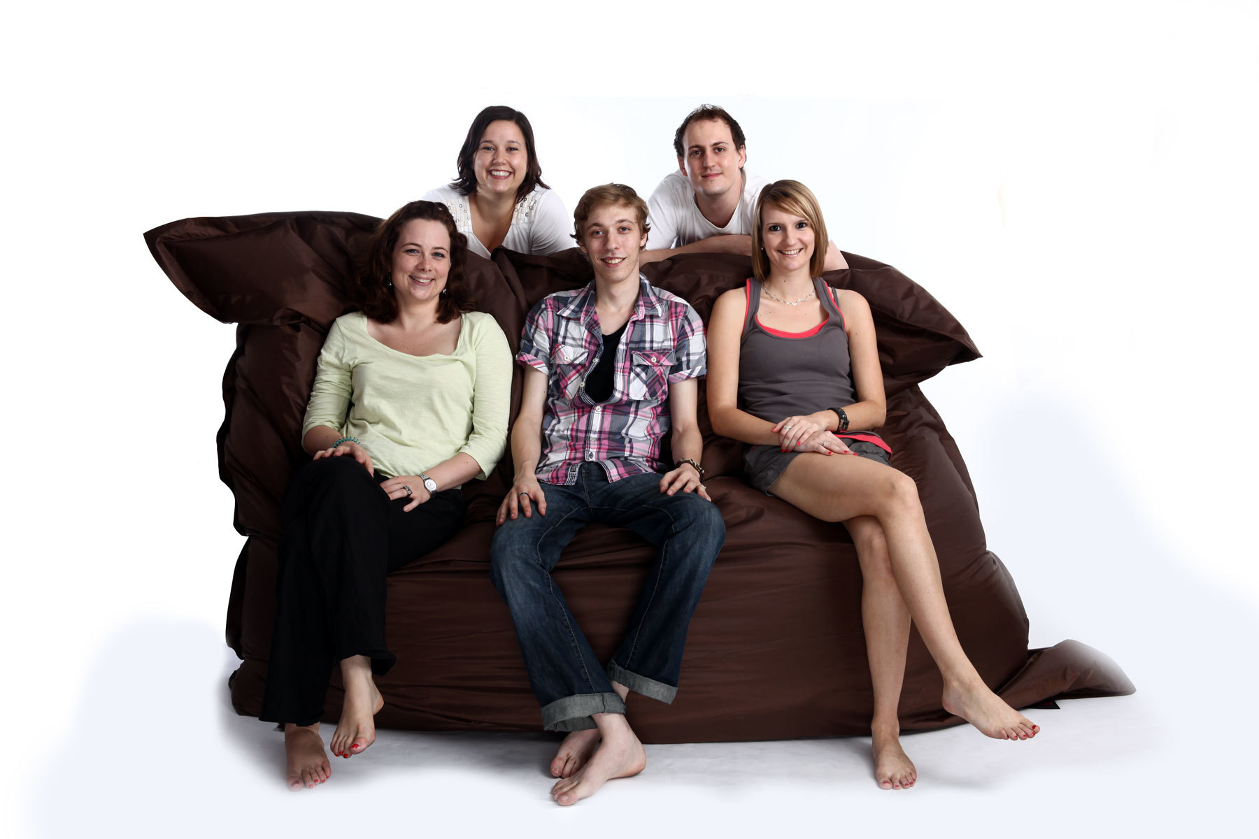 Pouf gigante design marrone FAMILY MILIBAG 