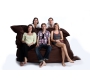 Pouf gigante design marrone FAMILY MILIBAG 