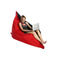 Pouf gigante design nero e rosso BIG MILIBAG