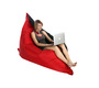 Pouf gigante design nero e rosso BIG MILIBAG