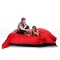 Pouf gigante design nero e rosso FAMILY MILIBAG 