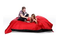 Pouf gigante design nero e rosso FAMILY MILIBAG 