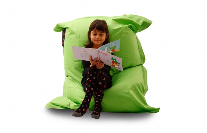 Pouf gigante design verde anice SMALL MILIBAG