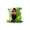 Pouf gigante design verde anice SMALL MILIBAG