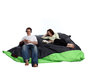 Pouf gigante design verde e grigio FAMILY MILIBAG 