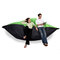 Pouf gigante design verde e grigio FAMILY MILIBAG 