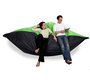 Pouf gigante design verde e grigio FAMILY MILIBAG 