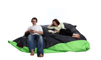 Pouf gigante design verde e grigio FAMILY MILIBAG 