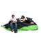 Pouf gigante design verde e grigio FAMILY MILIBAG 