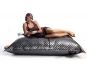 Pouf gigante  trapuntato design color argento BIG MILIBAG TREND