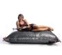 Pouf gigante  trapuntato design color argento BIG MILIBAG TREND