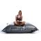 Pouf gigante  trapuntato design color argento BIG MILIBAG TREND