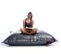 Pouf gigante  trapuntato design color argento BIG MILIBAG TREND