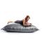 Pouf gigante  trapuntato design color argento BIG MILIBAG TREND